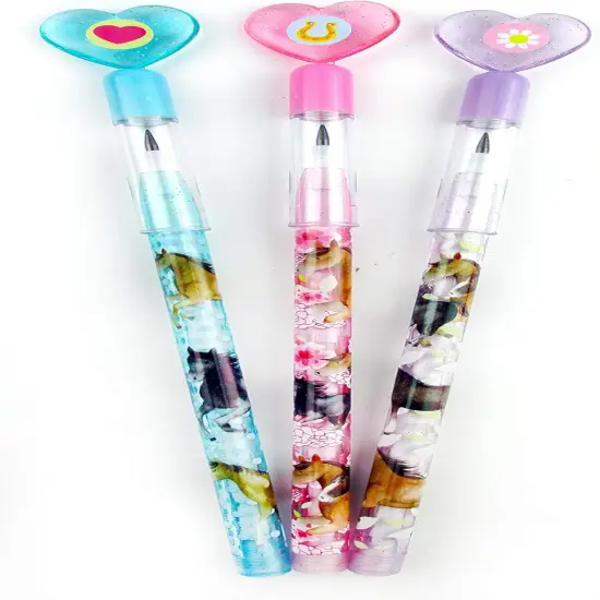 TINYMILLS 24 Pcs Horse and Pony Multi Point Stackable Pencil with Eraser {2}