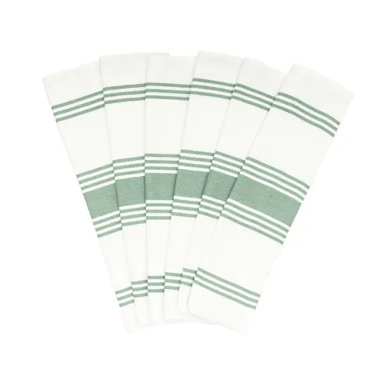 Striped Kitchen Towels Sage Green {1}