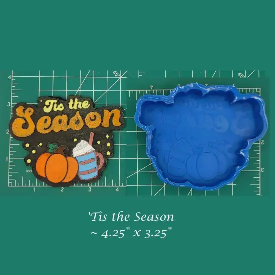 Tis the Season - Fall/Autumn - Silicone Freshie Mold {1}
