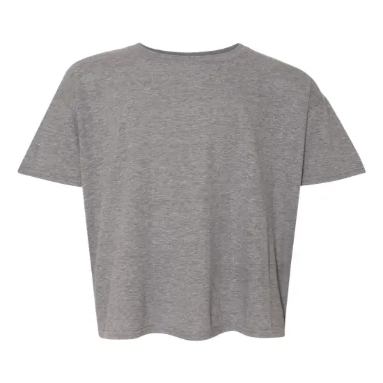 Gildan&reg; Youth Crewneck Short Sleeve Sofystyle T-shirt - 64000B Graphite heather {2}
