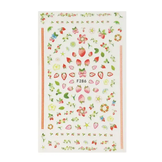 Wrapables 3 Sheets Lemon Fruit Cupcakes & Macaroons Nail Art Fruits & Cupcakes Nail Stickers {5}