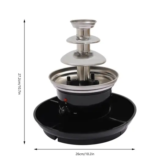 Kitcheniva 3 Tier Stainless Steel Luxury Cheese Chocolate Fountain Machine {4}