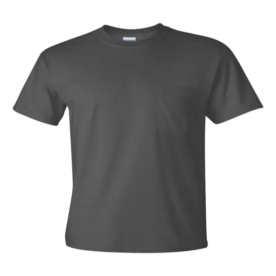 Gildan&reg; Ultra Cotton Crewneck Short Sleeve Pocket Tee - 2300 Charcoal {1}