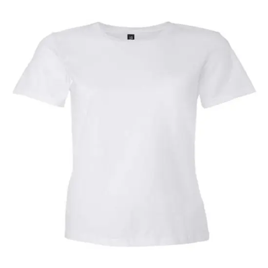 Gildan&reg; Softstyle Women&rsquo;s Lightweight Crewneck Short Sleeve T-Shirt White {2}