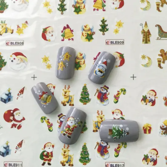 Wrapables Fingernail Tattoo Christmas Nail Art 2 (11 Designs/220 Nail Tattoos) {3}