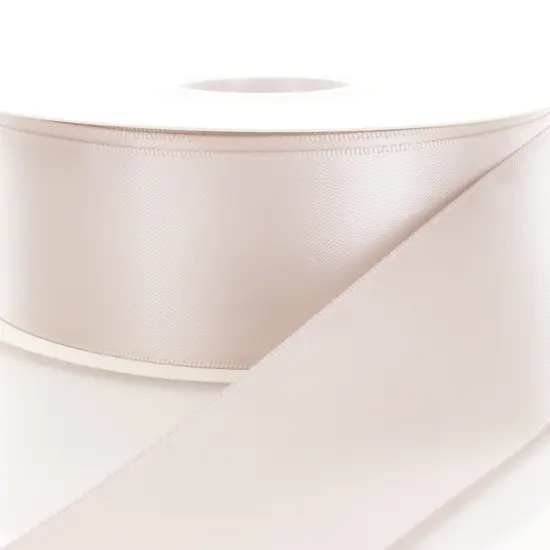 2.25" Double Faced Satin Ribbon Beige {1}