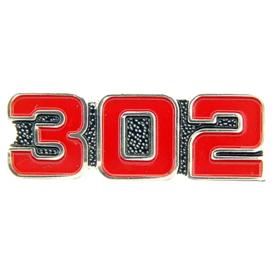 EagleEmblems P05938 PIN-CAR,Number,302 RED (1'') {1}