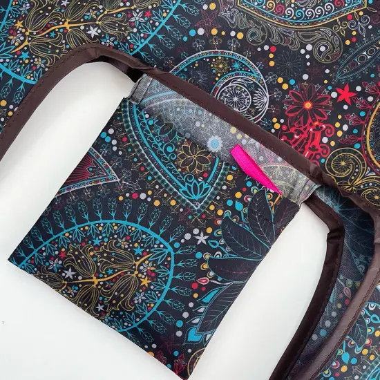 Wrapables JoliBag Collection Reusable Shopping Bag (Set of 2) Cosmic Paisley {4}