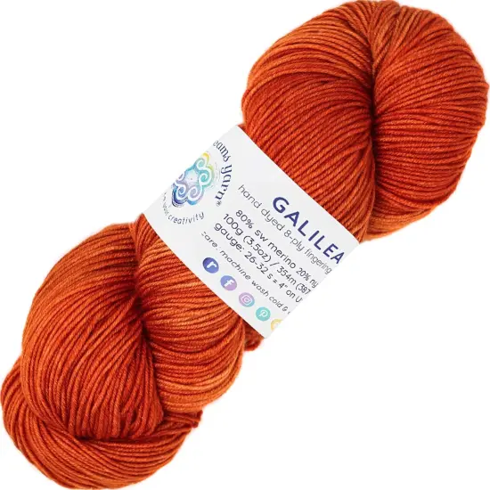 Living Dreams Yarn Galilea: Colorful Superwash Merino Sock Yarn. Super Soft and Strong. Hand Dyed to Perfection Solar {1}