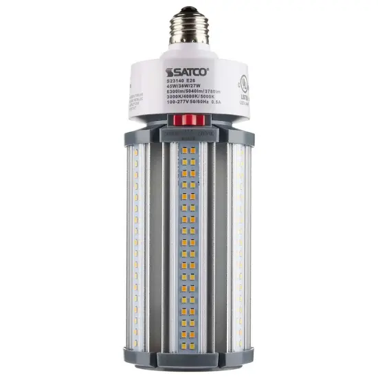 Satco LED HID Replacement 45/36/27 Wattage & CCT Selectable Medium Base 100-277V Warm to Cool White {6}