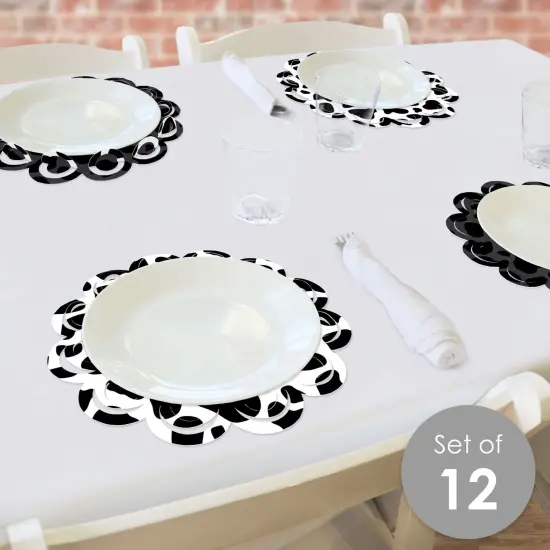 Big Dot of Happiness Cow Print - Farm Animal Party Round Table Decorations - Paper Chargers - Place Setting For 12 {3}