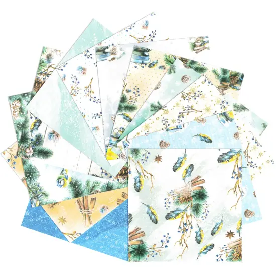 Wrapables 6x6 Decorative Single-Sided Scrapbook Paper for Arts & Crafts Projects, Scrapbooking, Card-Making Winter {4}