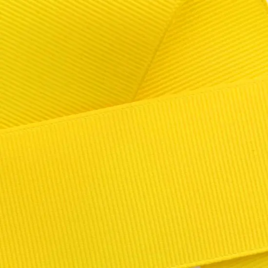 7/8" Grosgrain Ribbon Solid 645 Yellow 50yd {1}