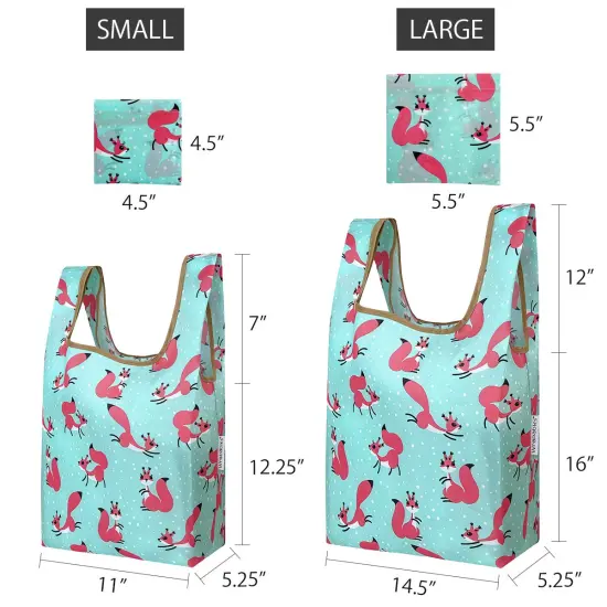 Wrapables JoliBag Collection Reusable Shopping Bag (Set of 2) Squirrels {2}