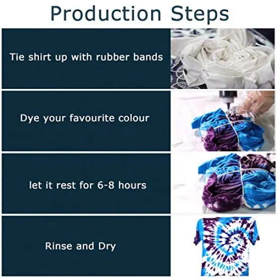Tie Dye Kit 5 Colors Permanent Fabric Dye Art Set for Kids Adults for School, Homemade Party, Creative Groups Activities, DIY Gift {5}