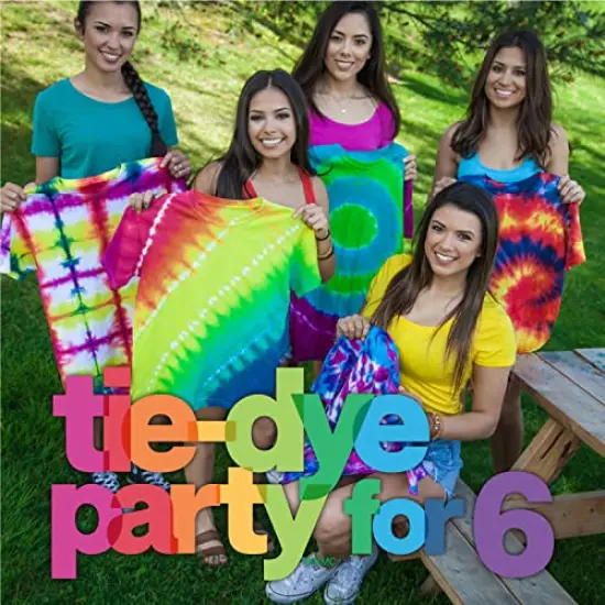 Tie-Dye Kit Party Supplies, 18 Bottles Tie Dye, Rainbow, 1 Count (Pack of 1) {6}