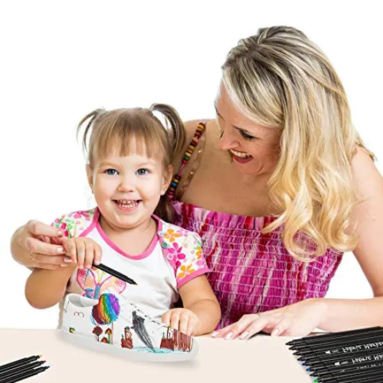 Fabric Markers Permanent - Set of 24 Colors, Fine Tip, No Bleed, Child Safe & Non-Toxic for T-Shirts, Baby Clothes, Onesies, Bibs, White Pillow, Canvas Tote Bags, and Clothing {3}