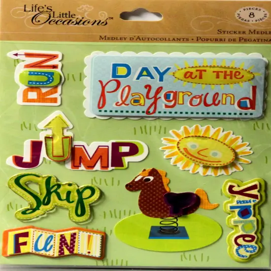 K & Company Life's Little Occasions Playground Sticker Medley {1}