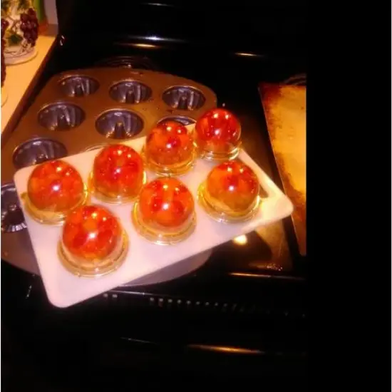 50 Pack 2 Inch of Clear plastic mini Cake Cookies muffins dome box wedding birthday gift box (Gold) {6}