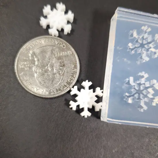 Snowflake Stud Earring Silicone Mold (A5) {3}