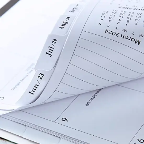 2023-2025 Monthly Planner/Calendar - Jul 2023 - Jun 2025, 2 Year Monthly Planner with Tabs & Contacts Pages, 9" x 11", Twin-Wire Binding {2}