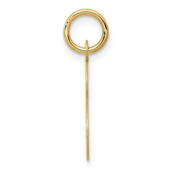 14K Gold Polished Fancy Initial Letter S Charm Pendant Jewerly 20mm x 11mm {5}