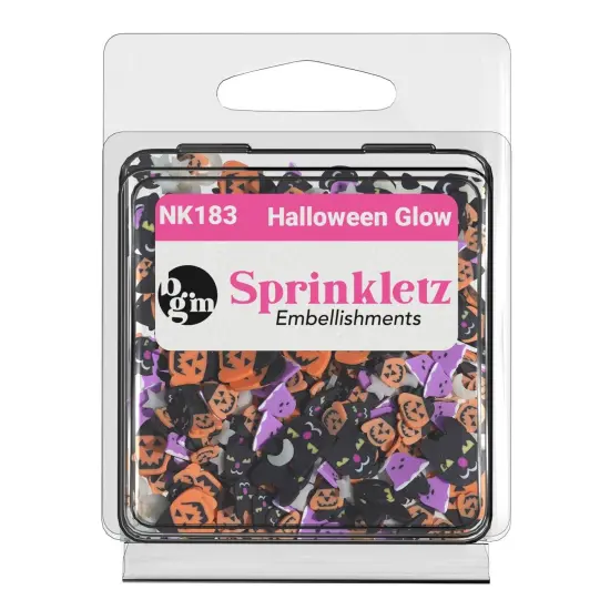 Buttons Galore Sprinkletz DIY Craft Embellishment Polymer Clay Pieces 36 Grams - 3 Packs of Halloween Glow {2}