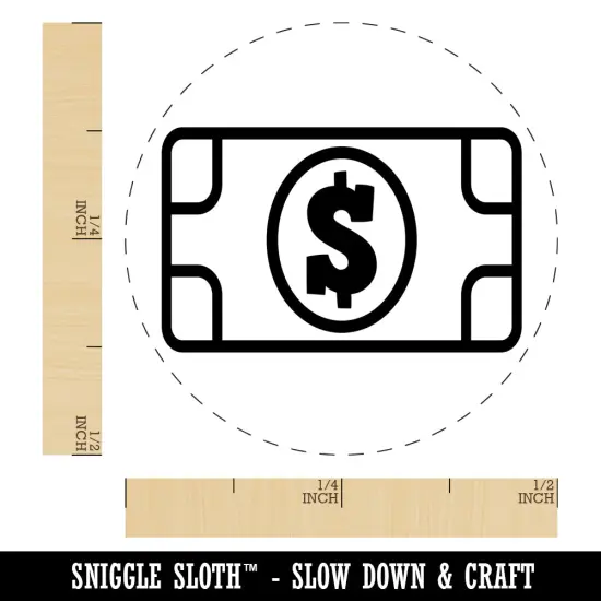 Money Cash Bills Self-Inking Rubber Stamp for Stamping Crafting Planners UV {1}
