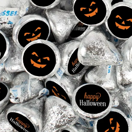Halloween Candy Party Favors Chocolate Hershey's Kisses - Jack O Lanterns {2}