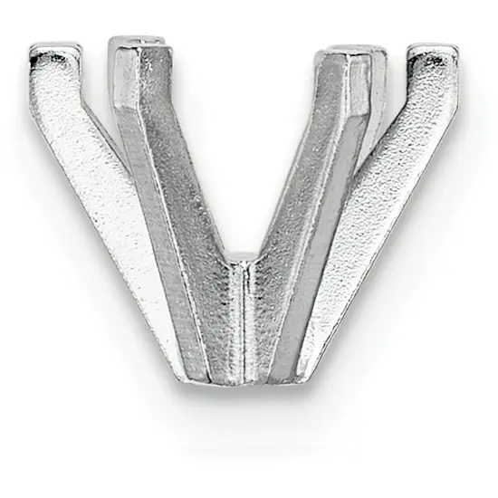 14K White Gold 6 Prong Oval Setting 3mm {1}