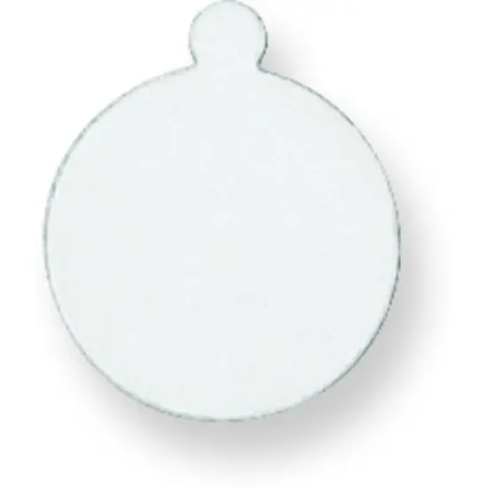 14K White Gold Round Stamping Disc 0.032" {1}