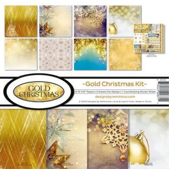 Reminisce Gold Christmas Collection Kit {1}