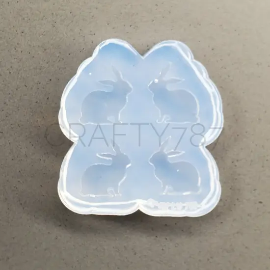 Bunny Studs Earring Silicone Mold(B11) {4}