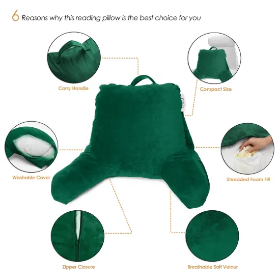 Nestl Reading Pillow Dark Green {2}