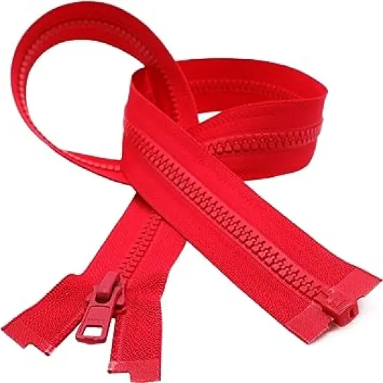 YKK 28" Vislon Zipper ~ YKK #5 Molded Plastic ~ Separating - 820 Atom Red (1 Zipper/Pack) {1}
