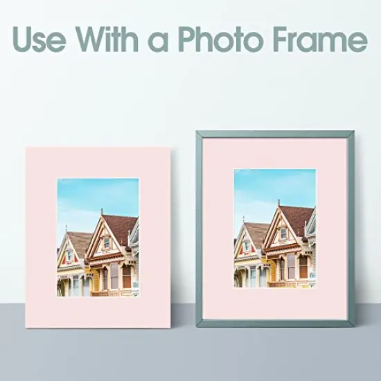 Art Picture Mat 8x10 for 5x7 Photos (Pack of 20), Assorted Colors {2}