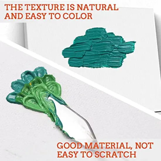 3 Pack Canvases for Painting with Multi Pack 11x14", 5x7", 8x10", Painting Canvas for Oil & Acrylic Paint {4}