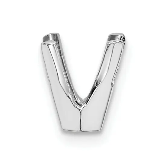 14K White Gold 4 Prong Round "V" Tapered Setting 4.1mm {2}