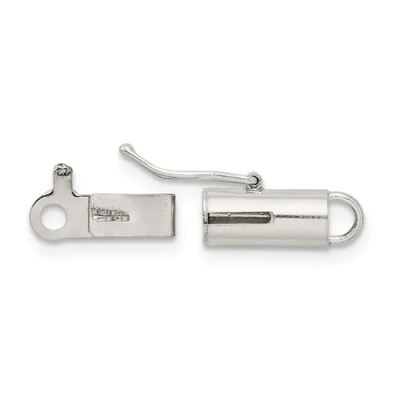 Sterling Silver Barrel Clasp 4mm {1}