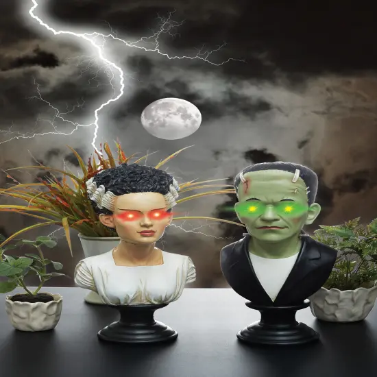 Frankenstein Wife on Black Pedestal Decorative Figurine {3}