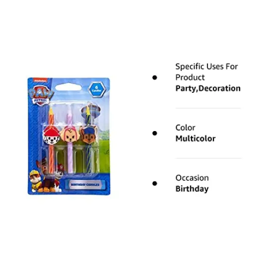Paw Patrol Birthday Cake Candles Party Decoration {2}