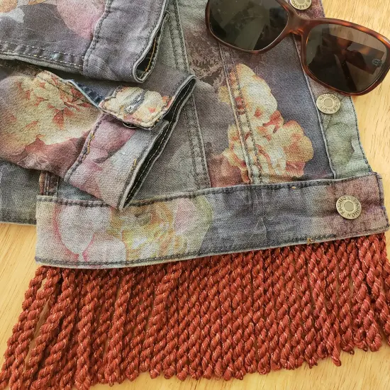 5 yards of Cadee 3" Bullion Fringe Trim | 5 yard cut Cinnamon {6}