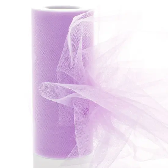 6" Premium Tulle Lt. Lavender 100 Yard {1}