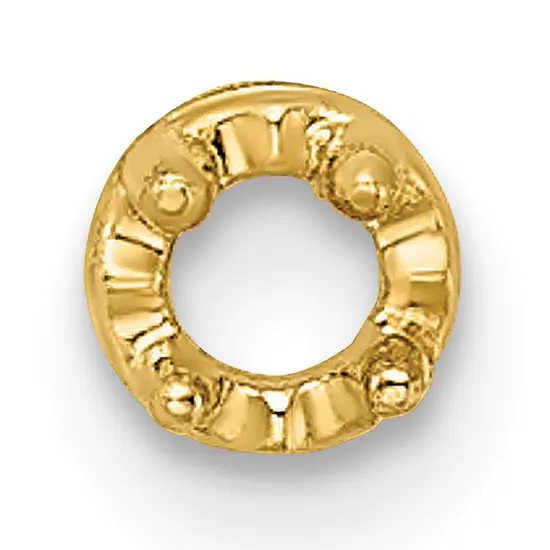 14K Gold 2.4mm Top Setting {3}