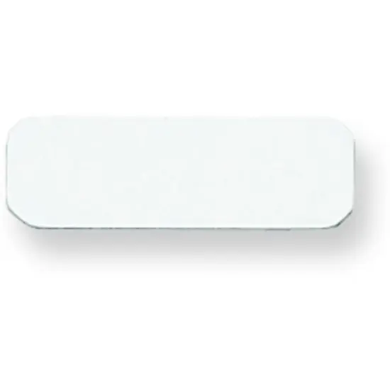 14K White Gold Rectangle Stamping Disc 0.032" {1}