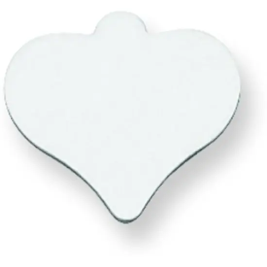 Sterling Silver Heart Stamping Disc {1}