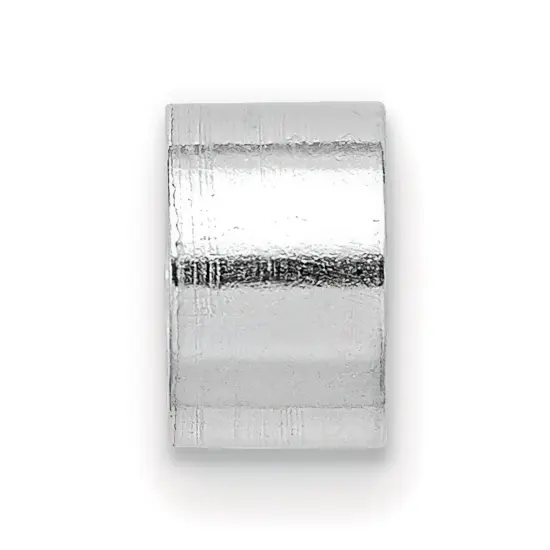 14K White Gold Round Stone Seat Tube Bezel Setting 7mm {2}