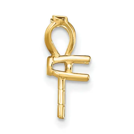 14K Gold Pearl Cup Pendant Setting {2}