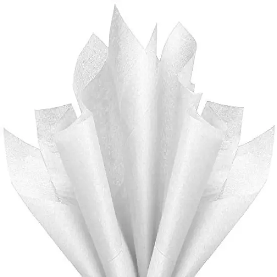 Basic Solid White Bulk Tissue Paper 15" x 20" - 100 Sheets {6}