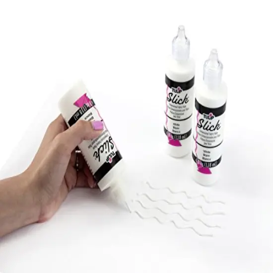 Dimensional Fabric Paint - Slick White, 4 oz per Bottle, 3-Pack (12 Fl Oz Total) {1}